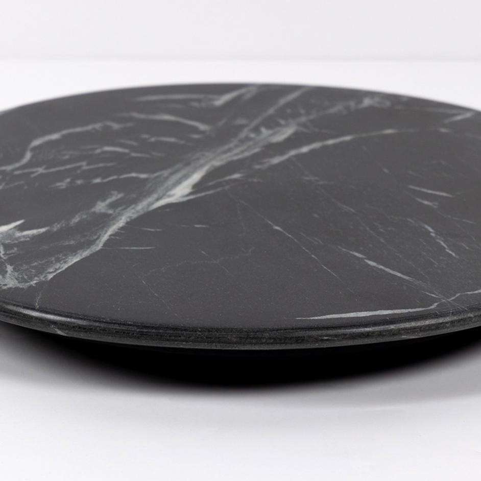 Marble Lazy Susan - Dark Kettle Black by Four Hands