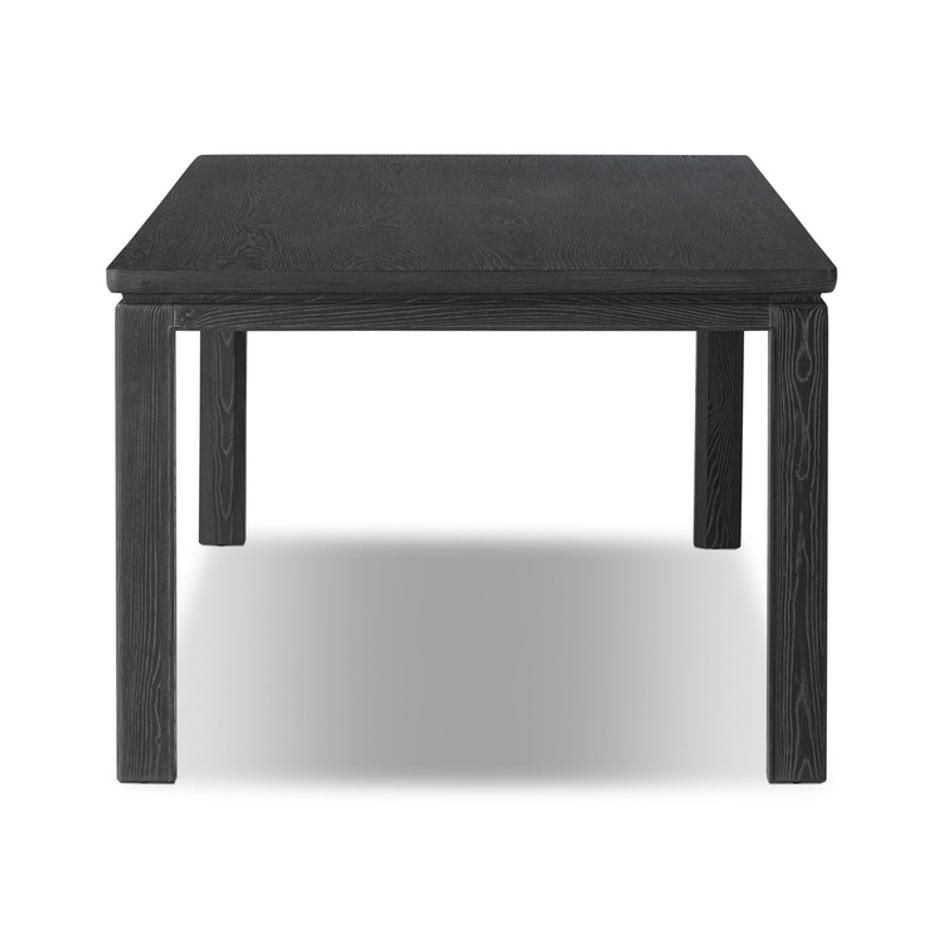 Oman Dining Table - Rustic Black Veneer by Four Hands