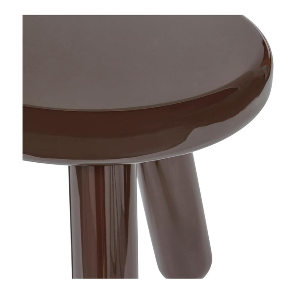Joy Accent Table Dark Brown Lacquer by Moes Home