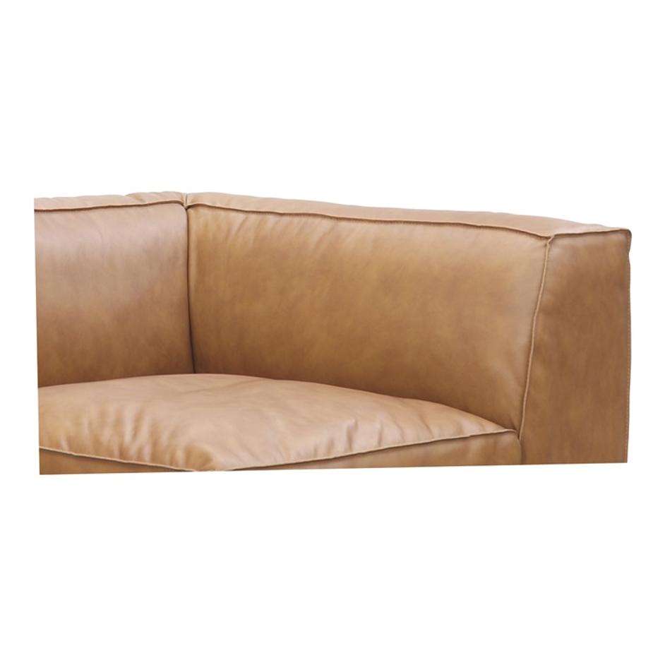 FORM CORNER CHAIR SONORAN TAN LEATHER by Moes Home