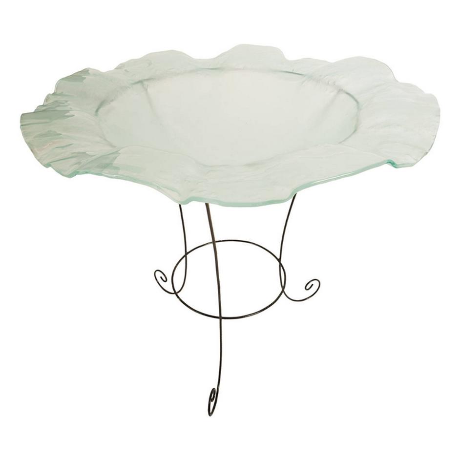 Frosted Glass Bowl on Stand, LG by PHILLIPS COLLECTION