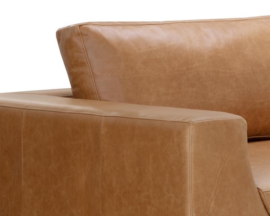 ANAKIN SOFA - DARK BROWN - TUSCANY COGNAC LEATHER by Sunpan