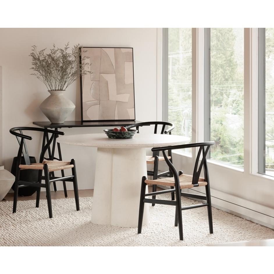 VENTANA DINING CHAIR BLACK AND NATURAL-M2 by Moes Home
