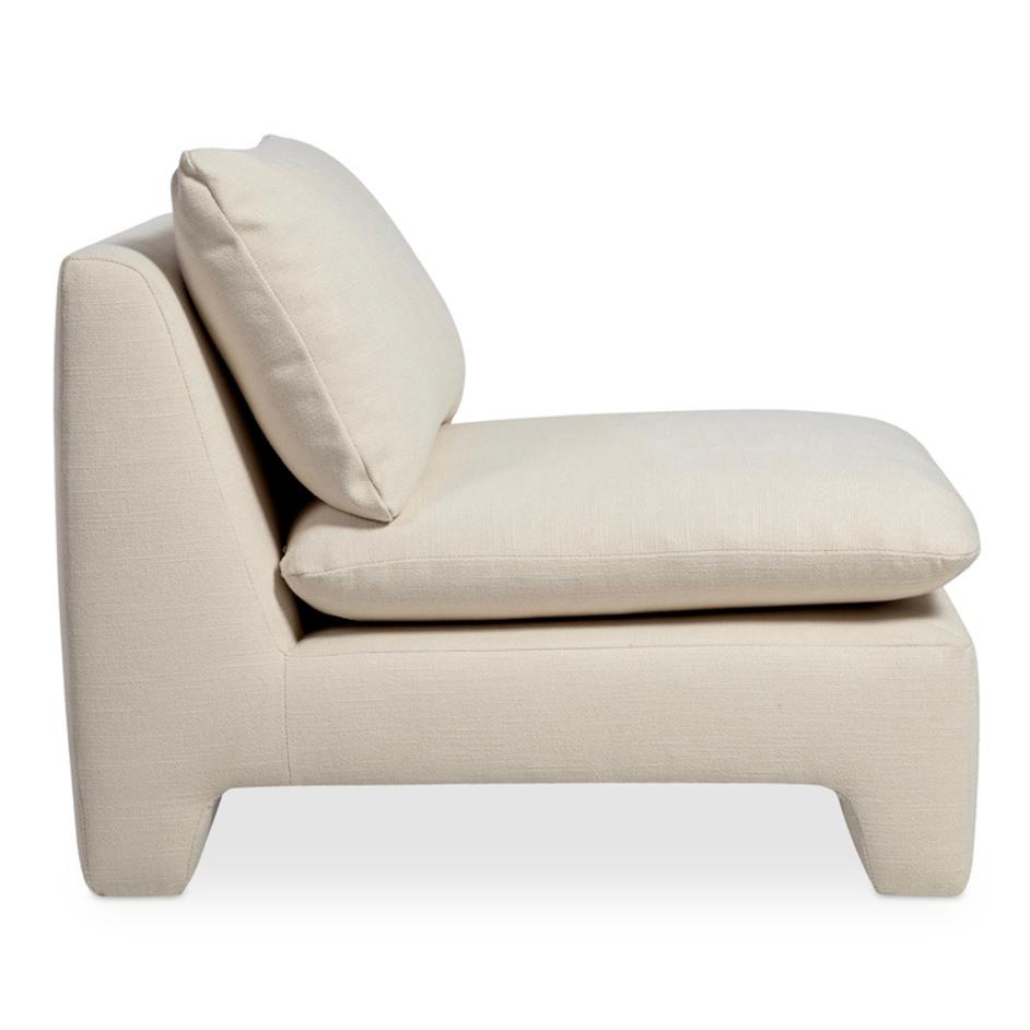 Estelle Lounge Chair Cream by Moes Home