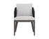 CAPRI DINING ARMCHAIR - SMOKE GREY - COPACABANA MARBLE by Sunpan