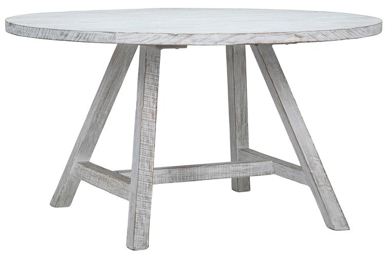 AGNO DINING TABLE in LIGHT WHITE WASH WITH WATERBASE SEALED by Dovetail