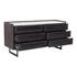Paloma 6 Drawer Dresser Black Charcoal Grey by Moes Home