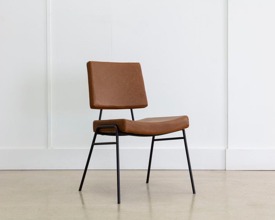 BRINLEY DINING CHAIR - BLACK - HAZELNUT by Sunpan