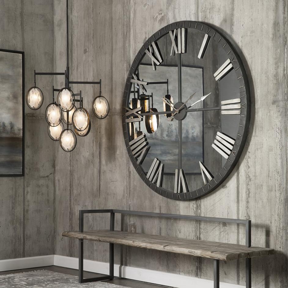 Amelie Large Bronze Wall Clock by Uttermost