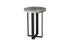 Chuleta Bar Table on Black Metal Base, Chamcha Wood, Gray Stone by PHILLIPS COLLECTION