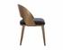 DEZIRAE DINING CHAIR - ANTIQUE BRASS - CHARCOAL BLACK LEATHER by Sunpan