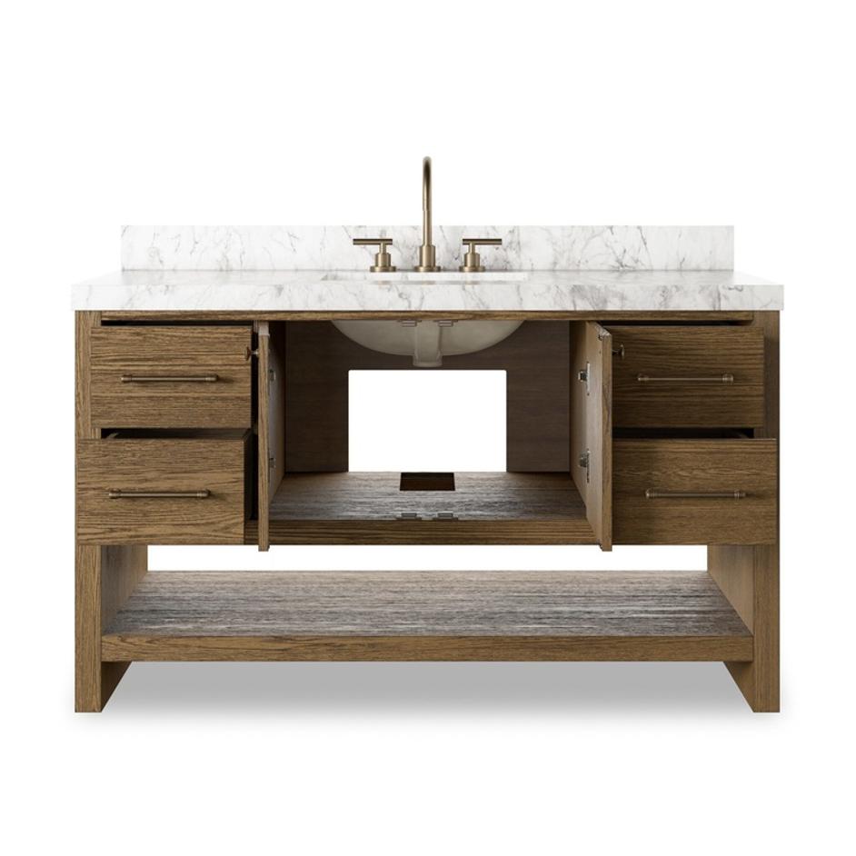 Anthem Single Wide Vanity - Washed Natural Veneer by Four Hands