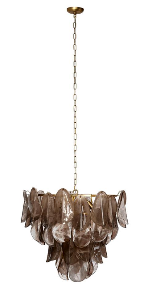 Magnolia 10-Light Quartz Glass Chandelier by Jamie Young