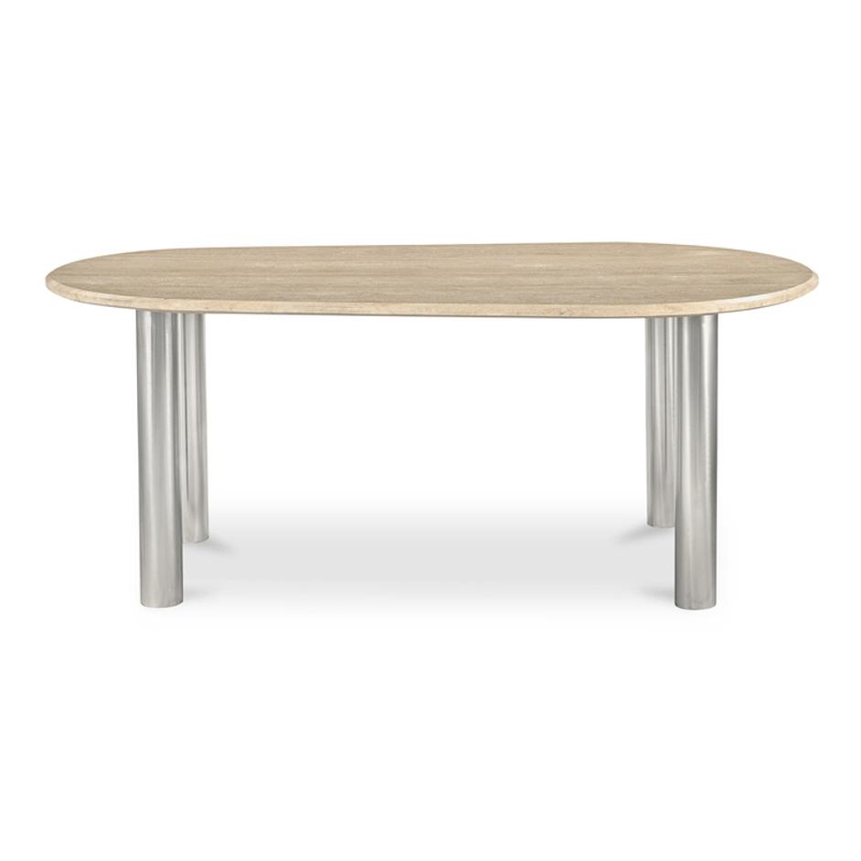 Fia Dining Table Travertine by Moes Home