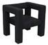Felix Mixed Lumber Frame Chair in Black Cotton by Noir Furniture