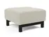 DELUXE EXCESS OTTOMAN in MIXED DANCE NATURAL FABRIC WITH Dark Wood LEGS 527 by INNOVATION USA