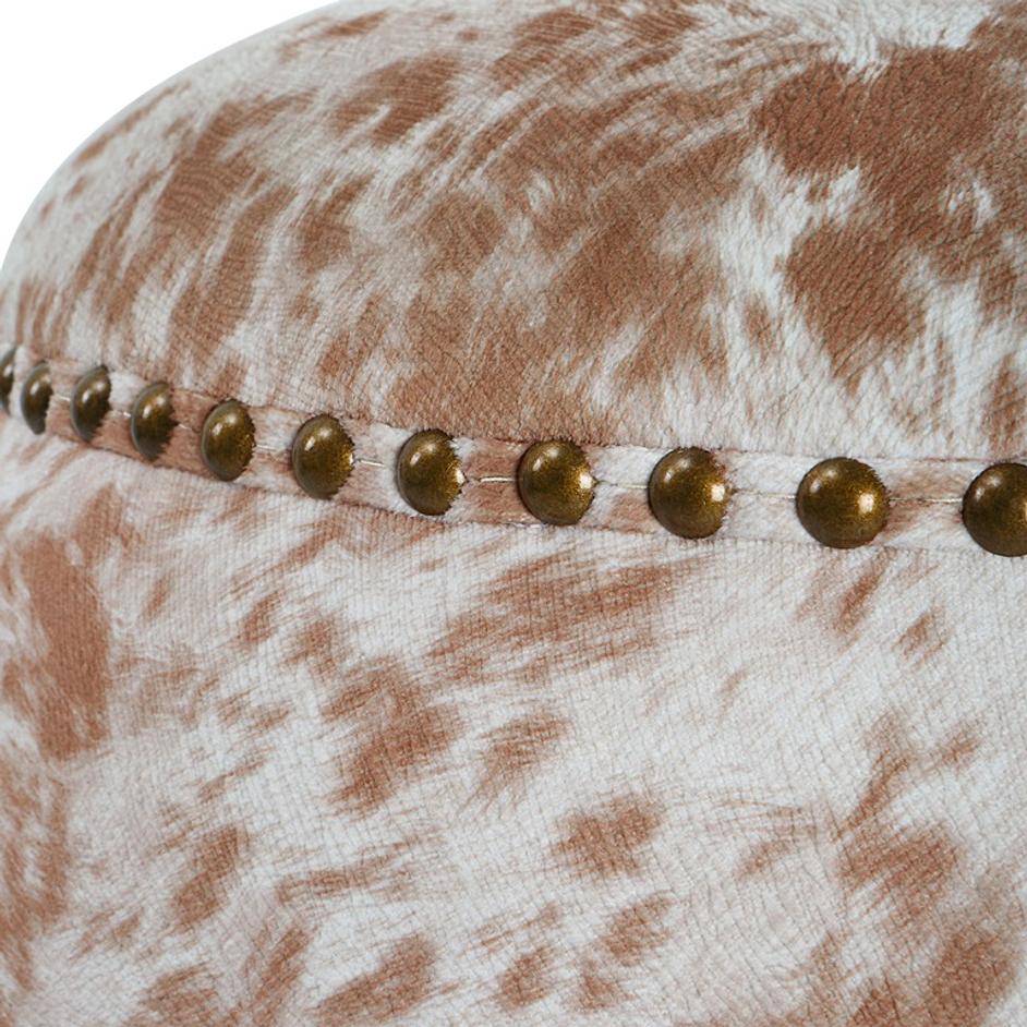 Gumdrop Cow Hide Ottoman by Uttermost