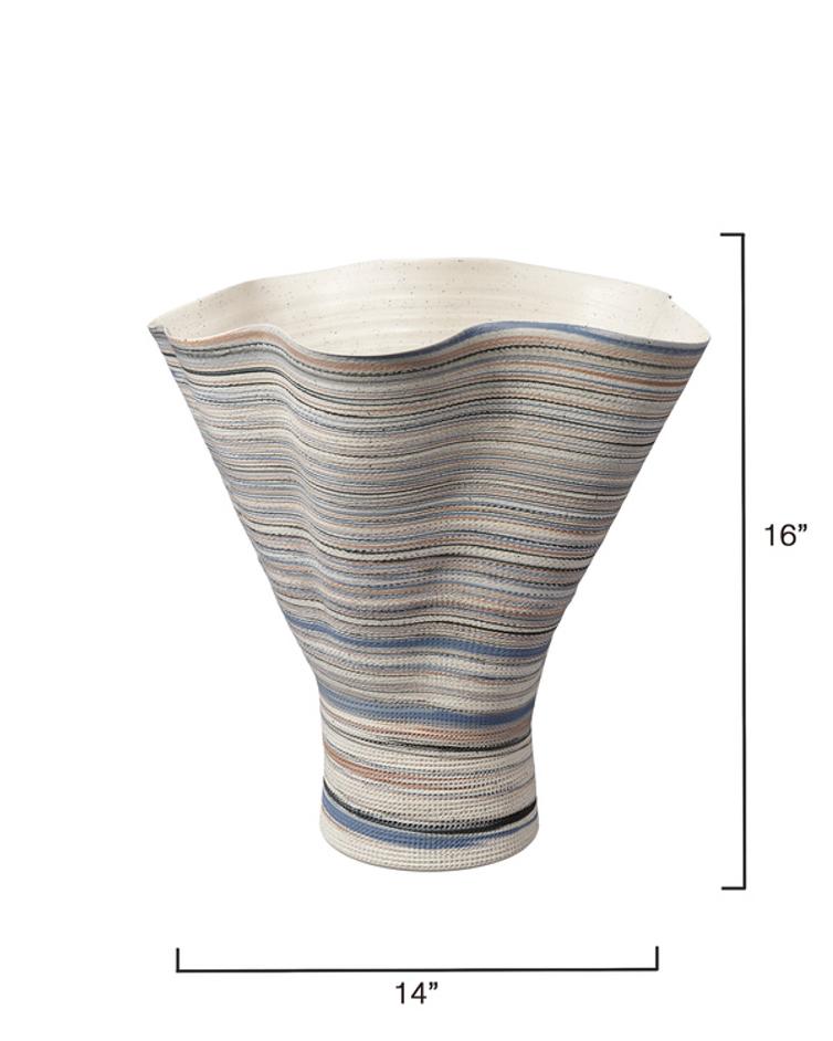 Splayed Porcelain Decorative Vase by Jamie Young