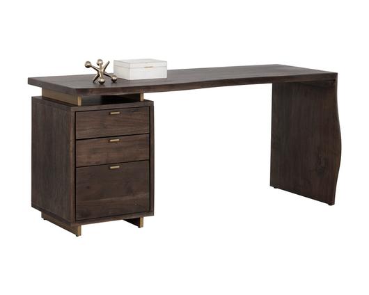 LEWIS DESK - DARK BROWN by Sunpan