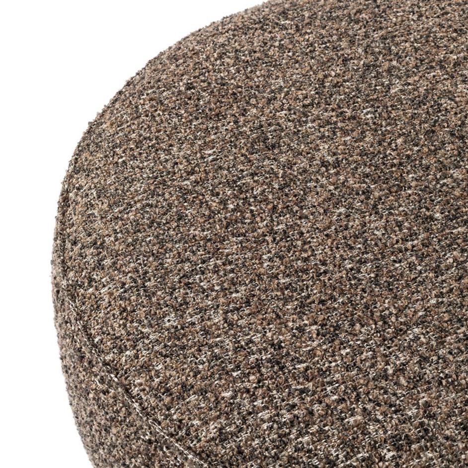 Sinclair Large Round Ottoman - Ivan Granite by Four Hands
