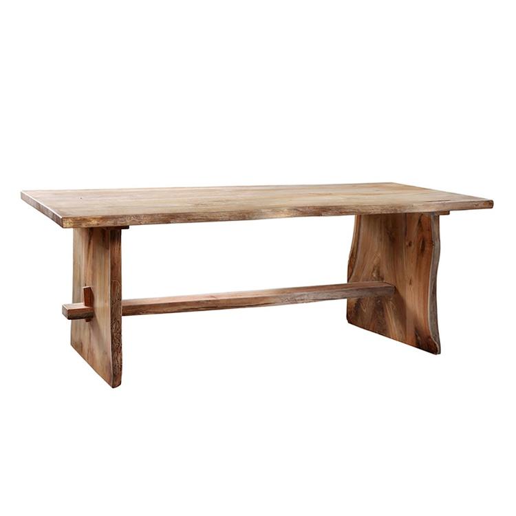 SOLID TEAK LIVE EDGE TABLE by Dovetail