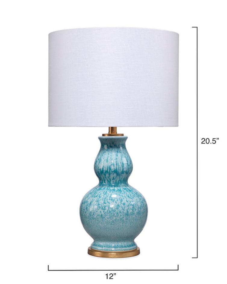 Whitney Ceramic Table Lamp, Blue by Jamie Young