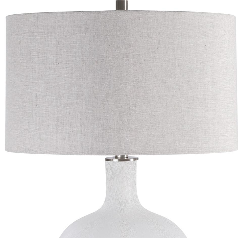 Whiteout Mottled Glass Table Lamp by Uttermost