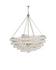 Stratosphere Chandelier In Contemporary Silver Leaf by Currey & Company
