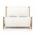 Bowen Bed In Sheepskin Natural In King by FOUR HANDS