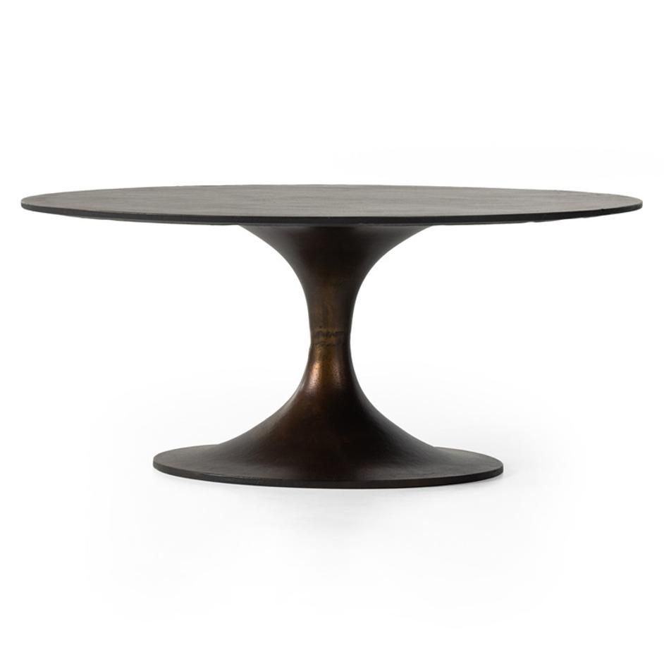 Simone Round Coffee Table - Antique Rust by Four Hands