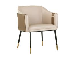 Carter Dining Armchair - Napa Beige / Napa Tan by Sunpan