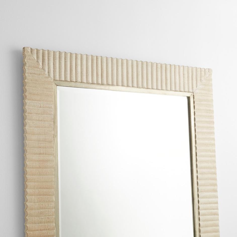 Estriada Flr Mirror|White by Cyan Design