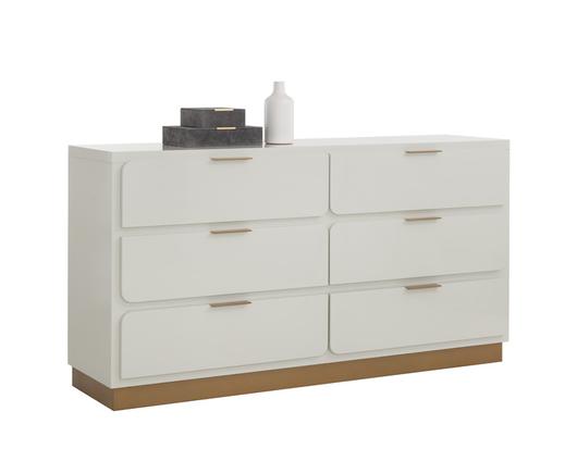 JENKINS DRESSER - HIGH GLOSS CREAM by Sunpan