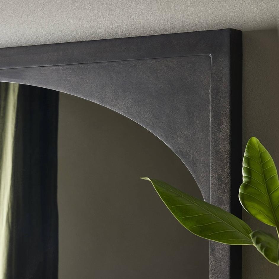Troyes Floor Mirror - Burnished Charcoal by Four Hands
