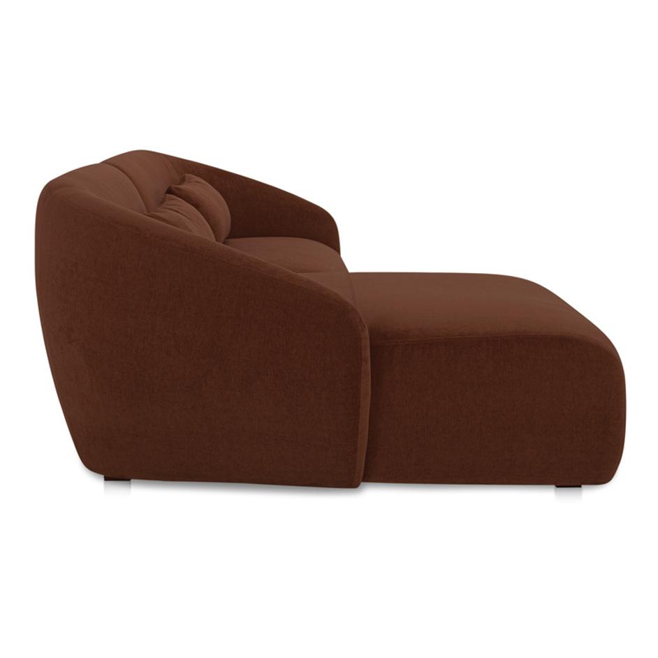 Amelia Nook Modular Left Sectional Chestnut by Moes Home