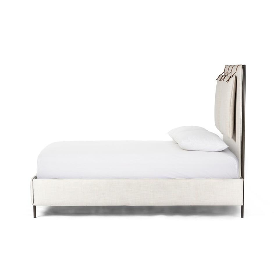 Leigh Upholstered Queen Bed - Hockney Ivory by Four Hands