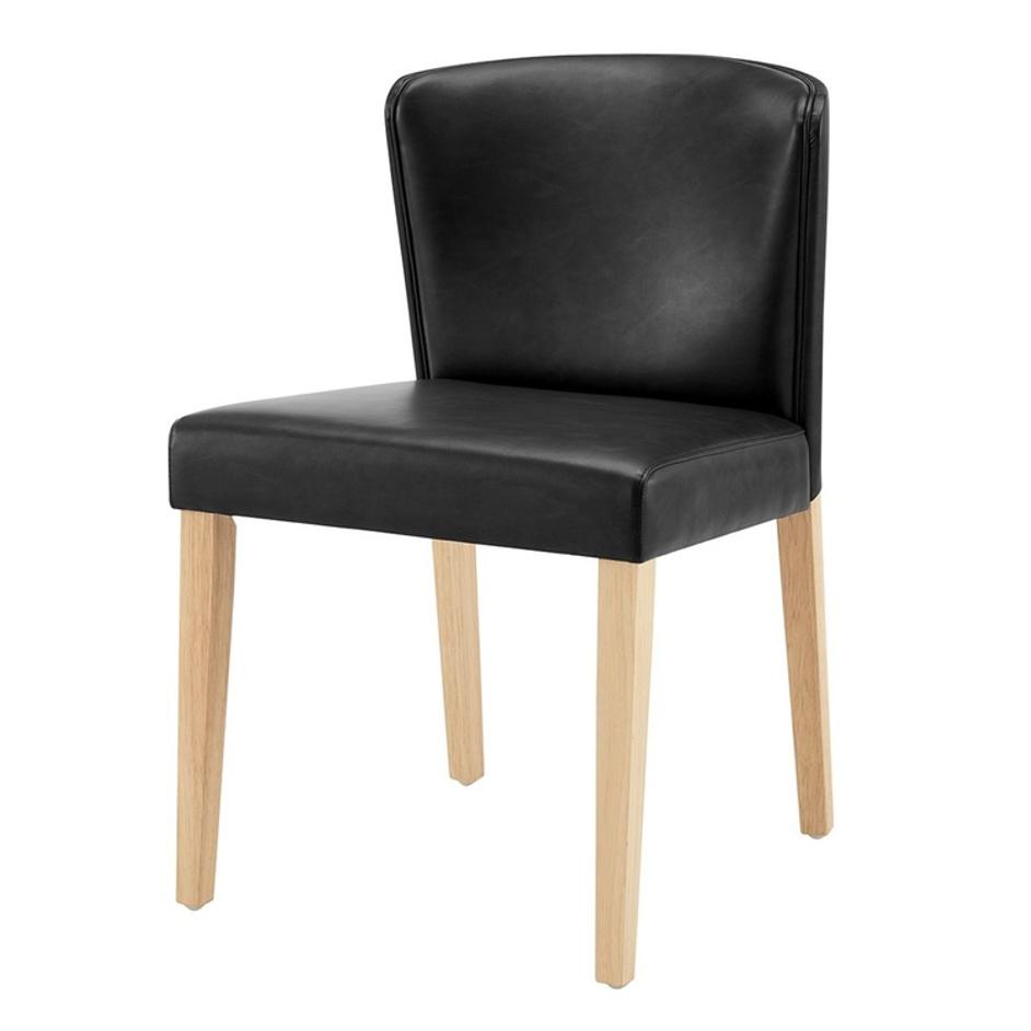 Albie KD PU Dining Side Chair, Casa Black by New Pacific Direct