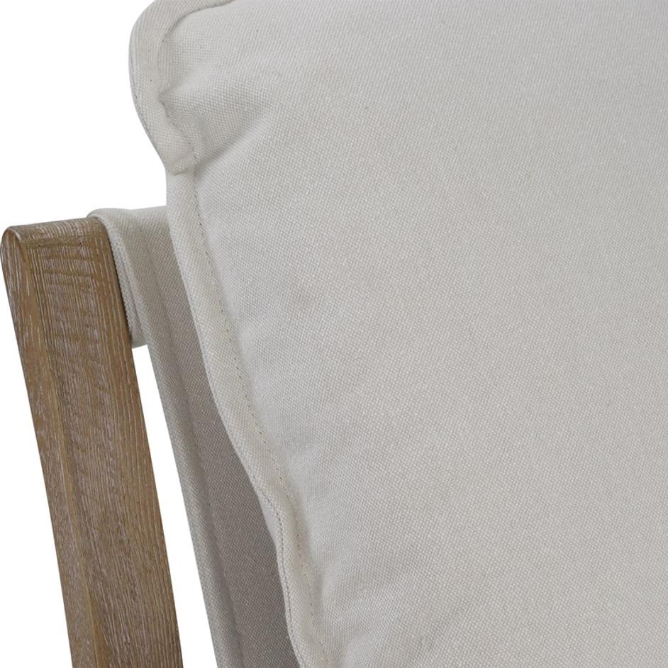 Melora Solid Oak Accent Chair by Uttermost