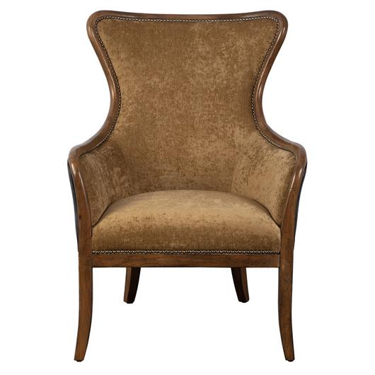 Snowden Tan Wing Chair by Uttermost