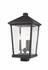 Beacon 3 Light Outdoor Post Mount Fixture in Oil Rubbed Bronze Finish by Z-Lite