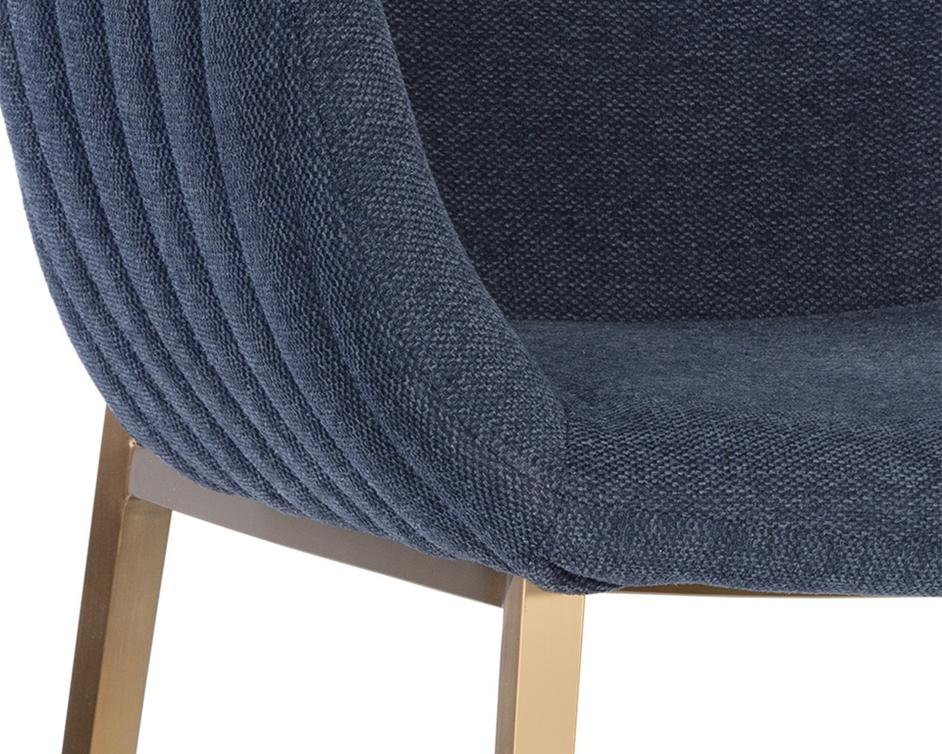 Lucano Dining Armchair - Belfast Navy by Sunpan