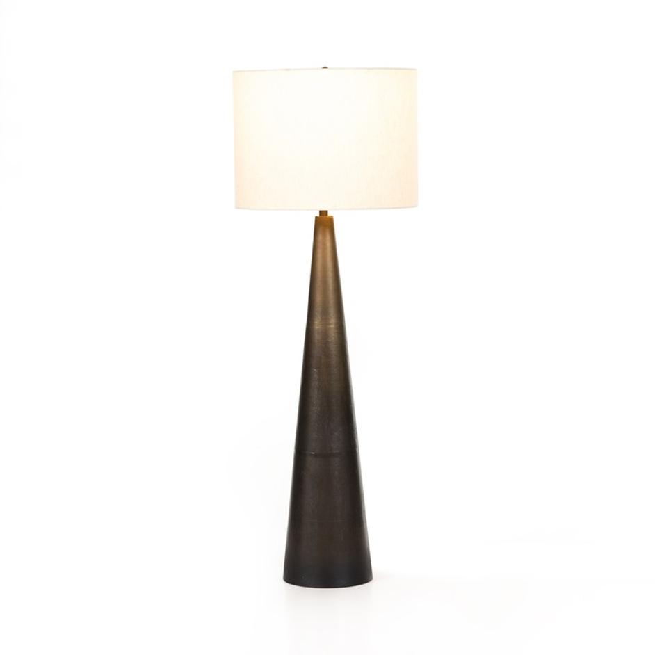 Nour Floor Lamp In Ombre Stainless Steel by FOUR HANDS