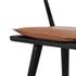 Ripley Stool W Cushion In Black Oak In Counter by FOUR HANDS