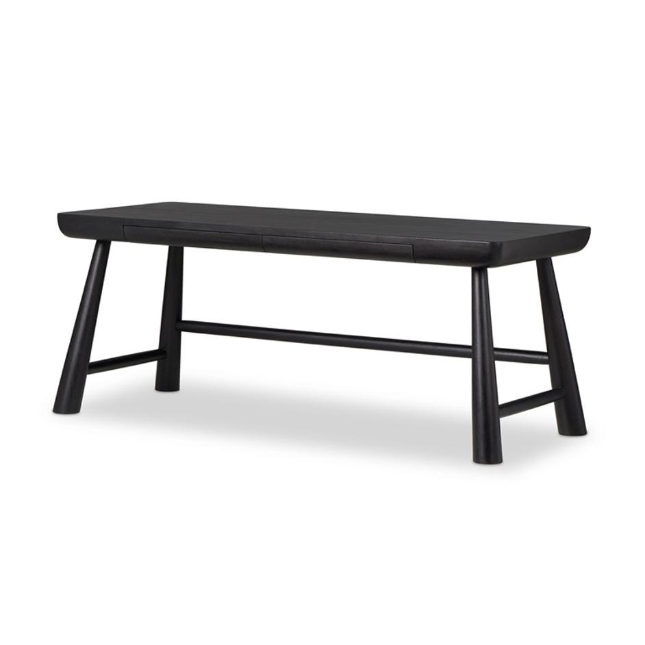 Lorik Desk - Worn Black Acacia by Four Hands