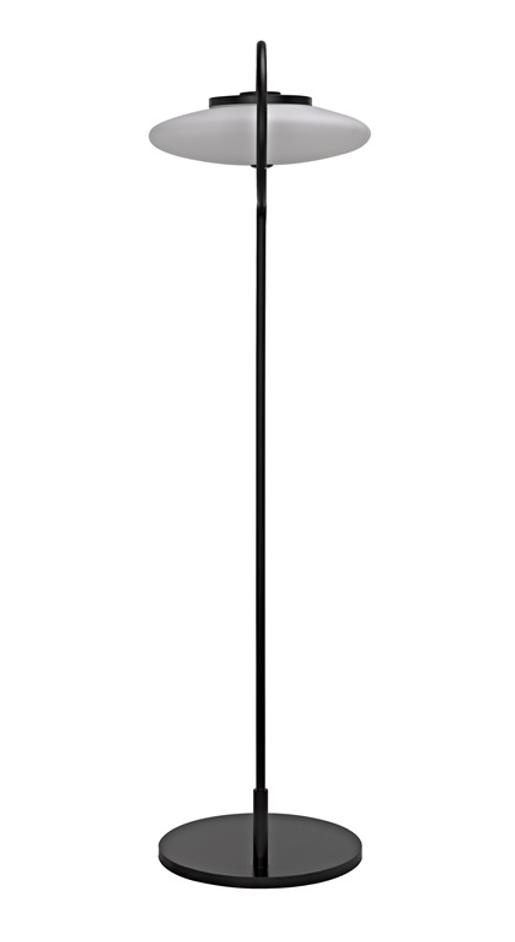 Lolibri Floor Lamp, Black Steel by Noir Furniture