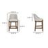 Edward Counter Stool Heather Beige by Moes Home