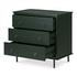 Reagan 3 Drawer Nightstand Deep Green by Moes Home