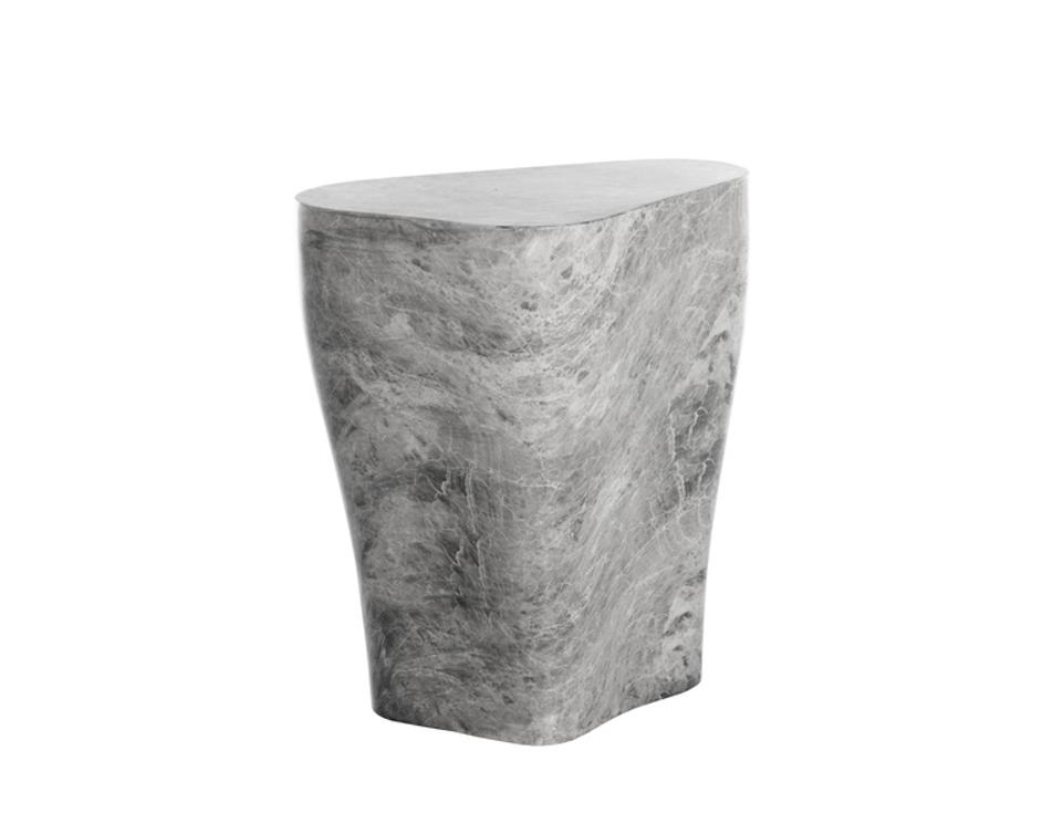 DALI END TABLE - SMALL - MARBLE LOOK - GREY by Sunpan