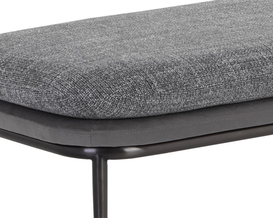 KOFFI BENCH - GUNMETAL - CHACHA GREY / ANTONIO CHARCOAL by Sunpan