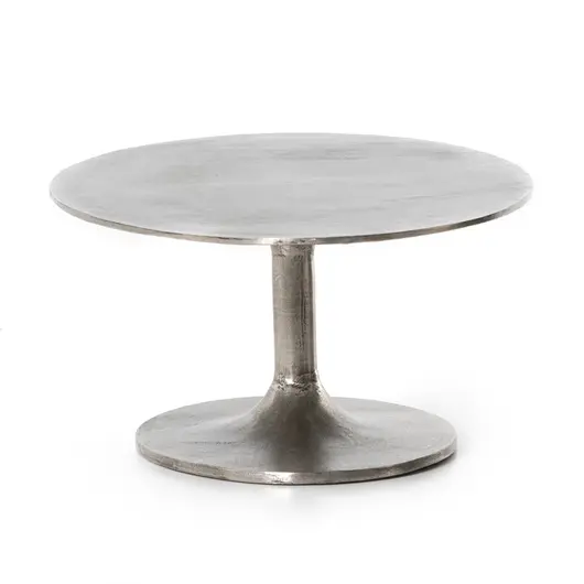 Simone Oval Coffee Table In Raw Antique by FOUR HANDS